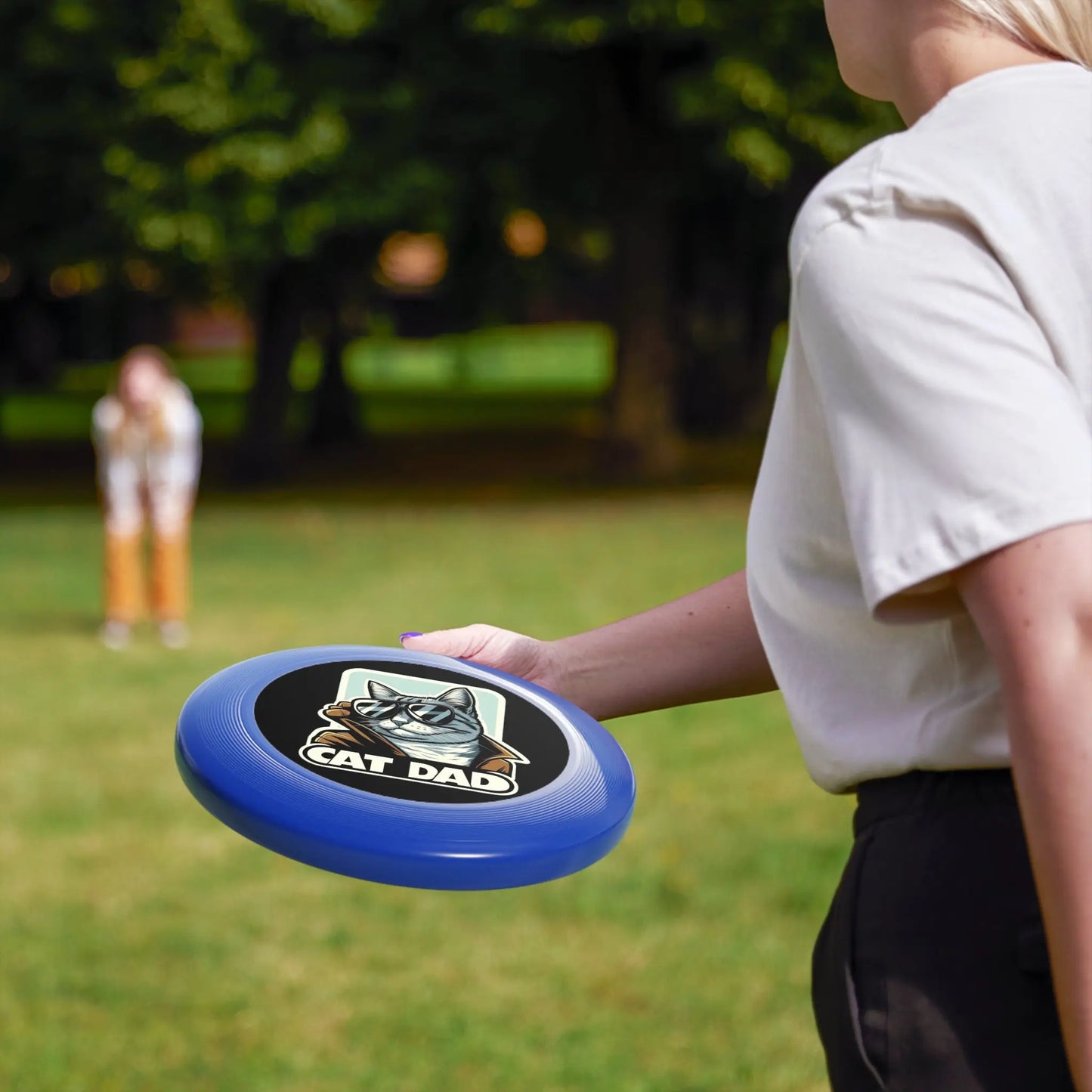 Cat Dad Wham-O Frisbee - Dad Gift Idea - Montecore PawPrints