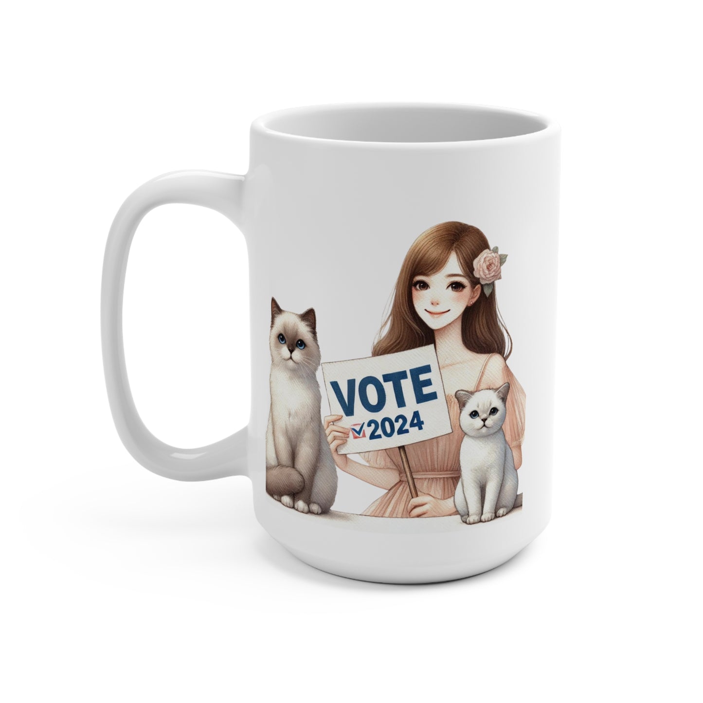 Childess Cat Lady - Vote 2024 - Mug 15oz