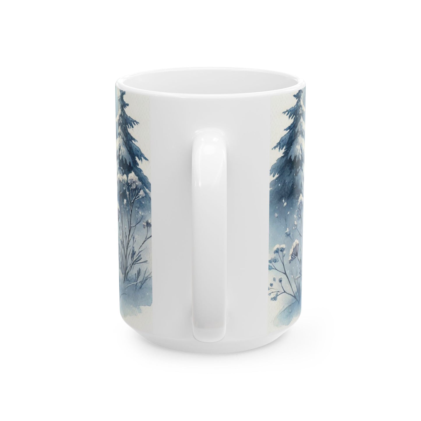 Winter Star Gazing - Cat Lover - Ceramic Mug, (11oz, 15oz)