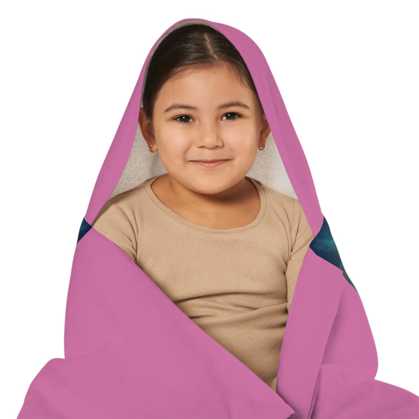 Caticorn - Cat Unicorn - Rainbow - Youth Hooded Towel - Pink