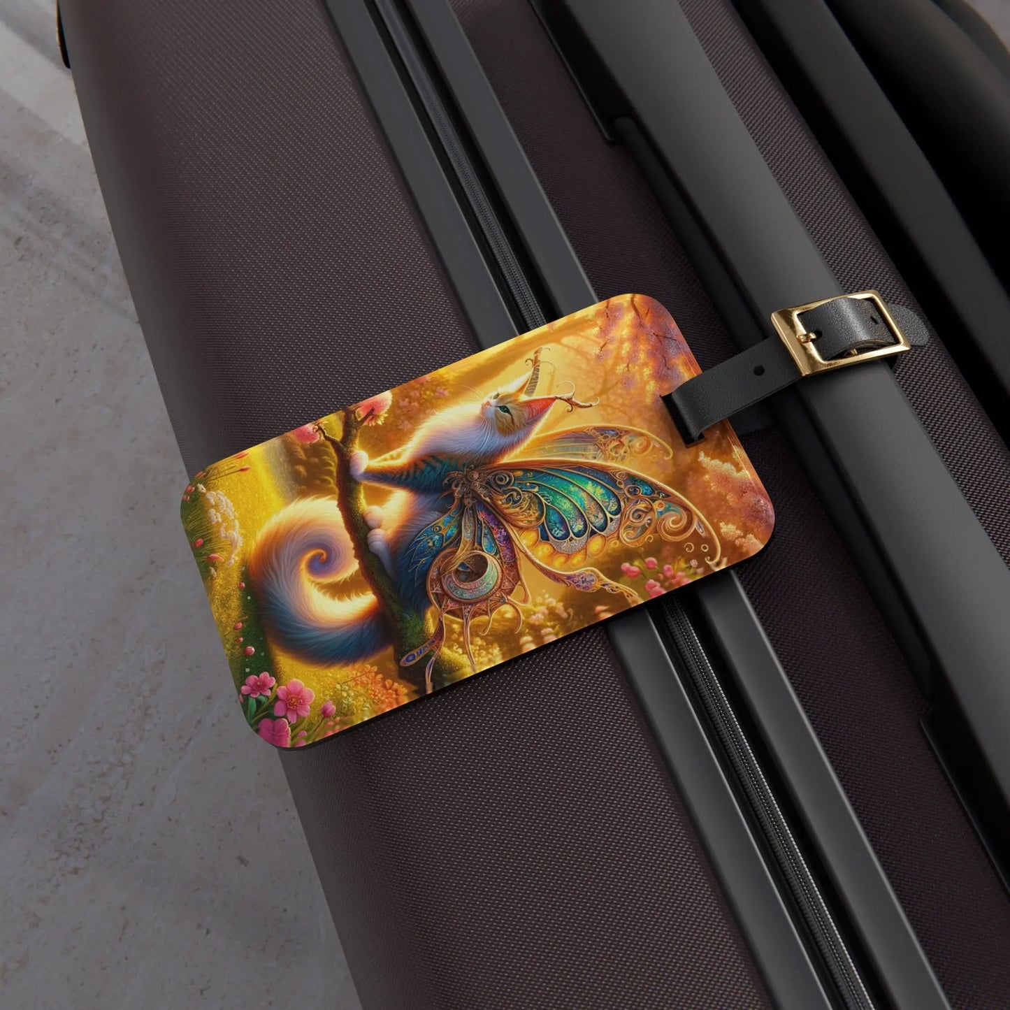 Golden Cat Fairy - Luggage Tag - Montecore PawPrints