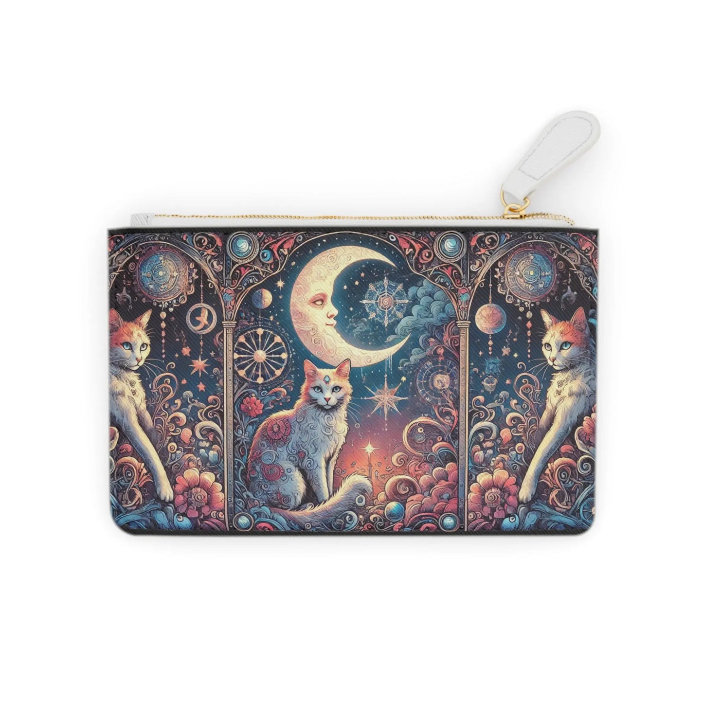 Orange Cat Tarot Magic - Mini Clutch Bag