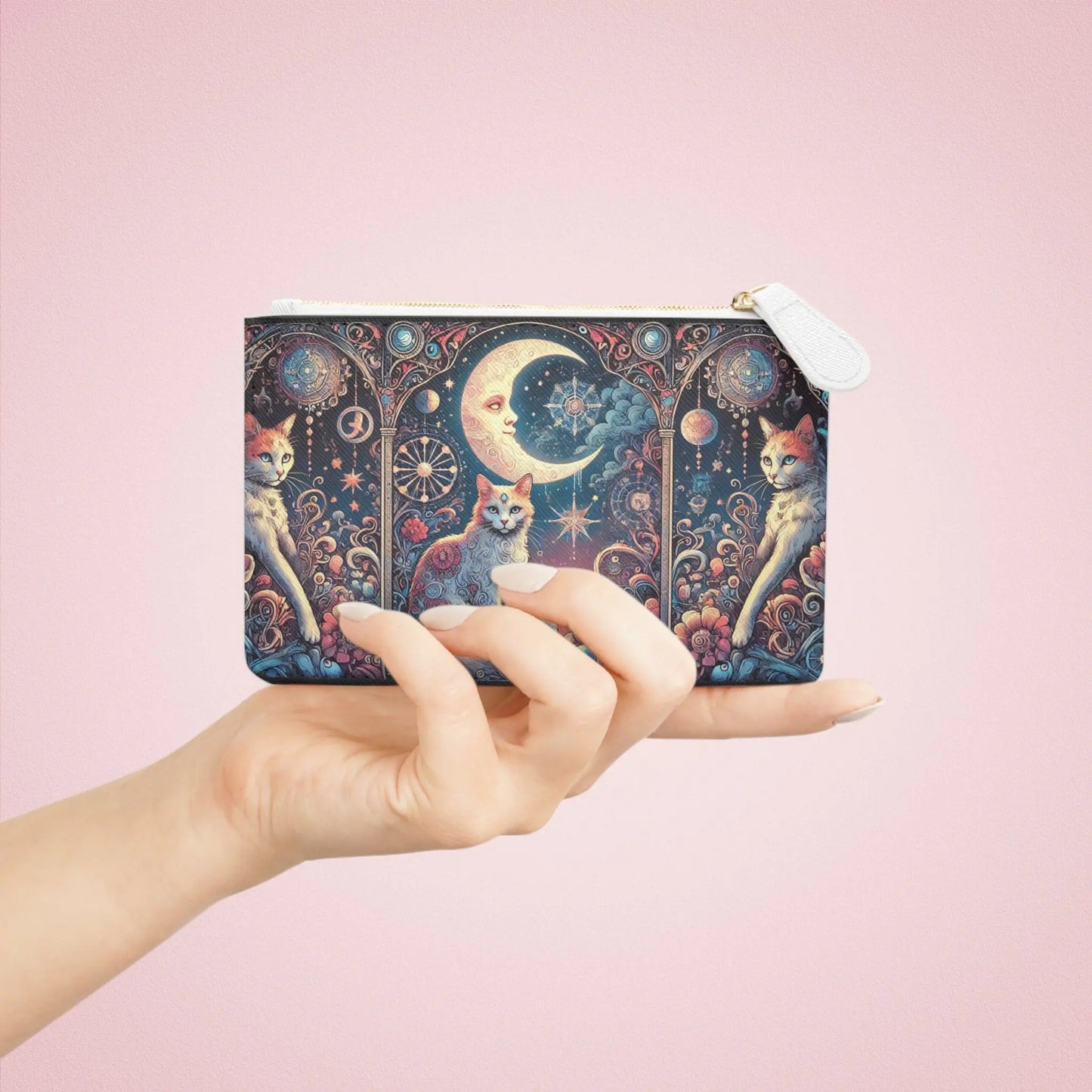 Orange Cat Tarot Magic - Mini Clutch Bag