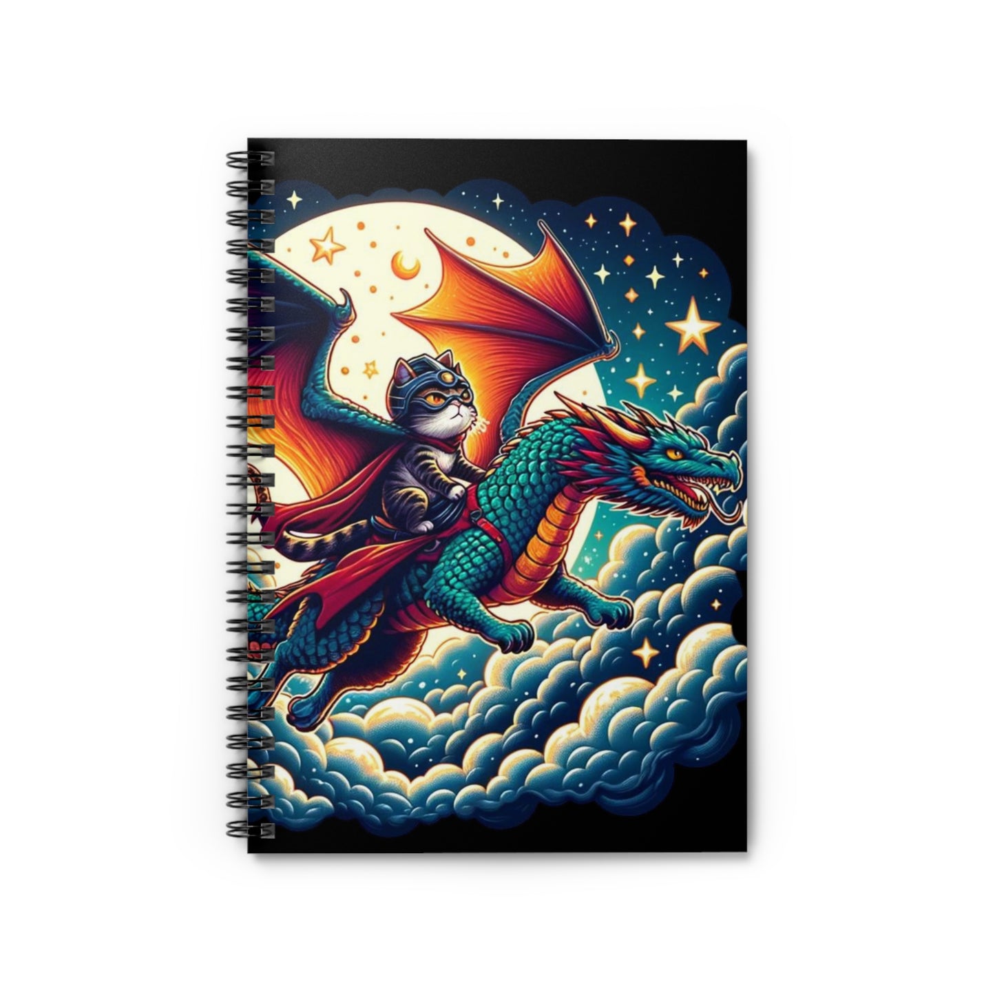 Dungeons and Dragons - Cat Adventures - Spiral Notebook - Ruled Line
