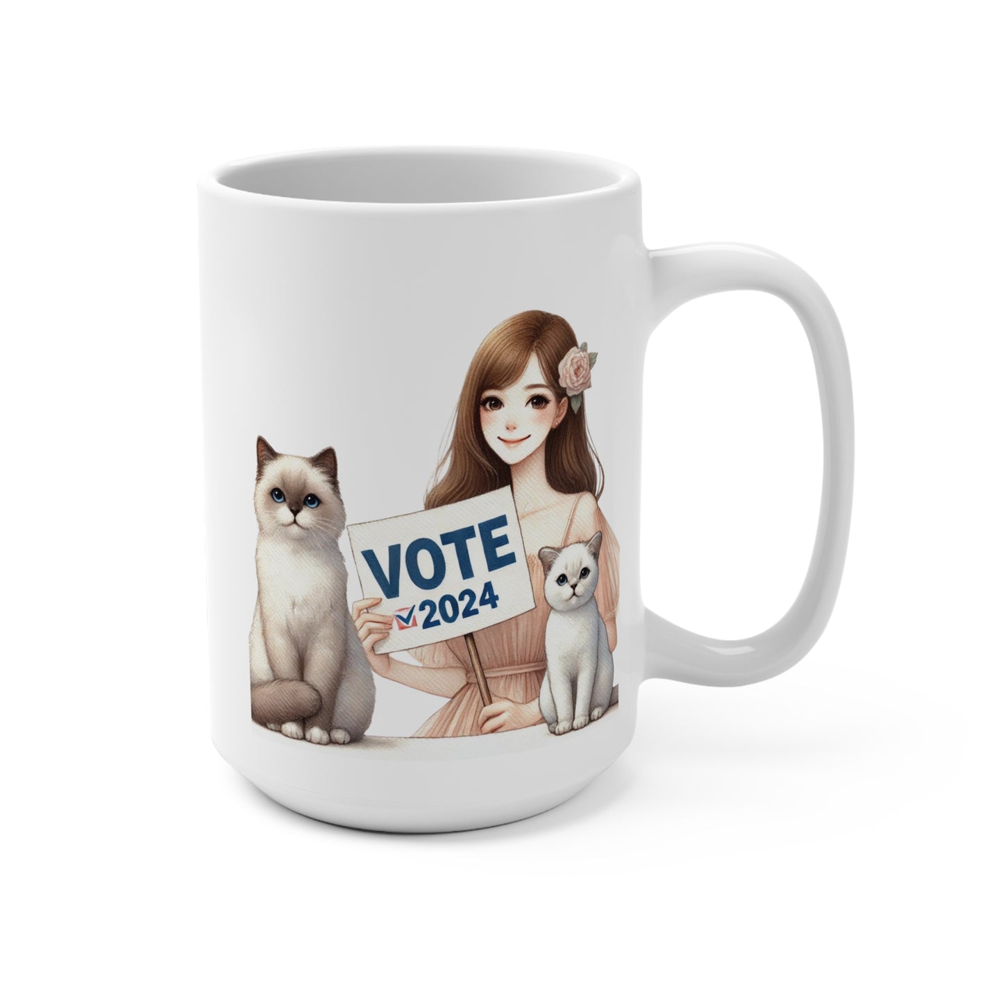 Childess Cat Lady - Vote 2024 - Mug 15oz