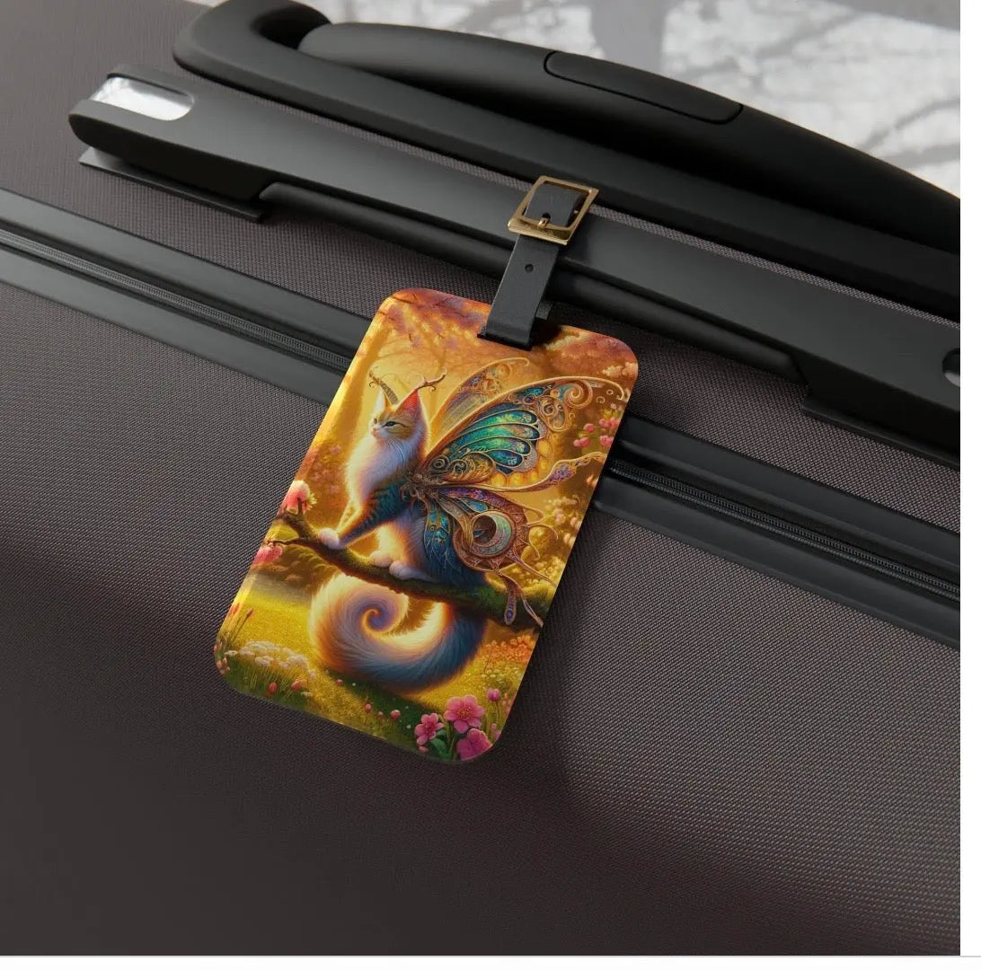 Golden Cat Fairy - Luggage Tag - Montecore PawPrints