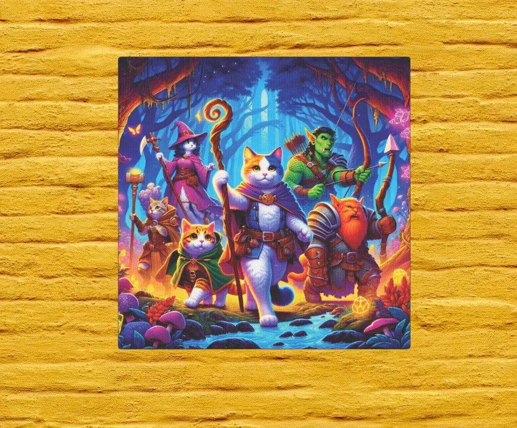Dungeons and Dragons Adventure Campaign - Wall Art Decor - Montecore PawPrints