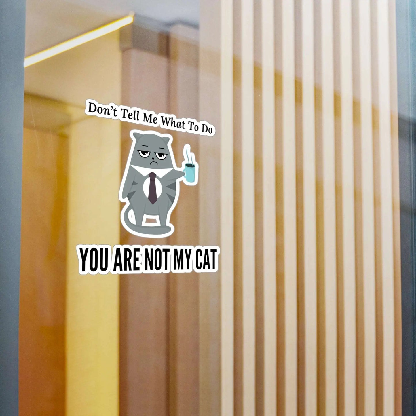Cat Boss Cat Sticker - Kiss-Cut Vinyl Decals - Paper products