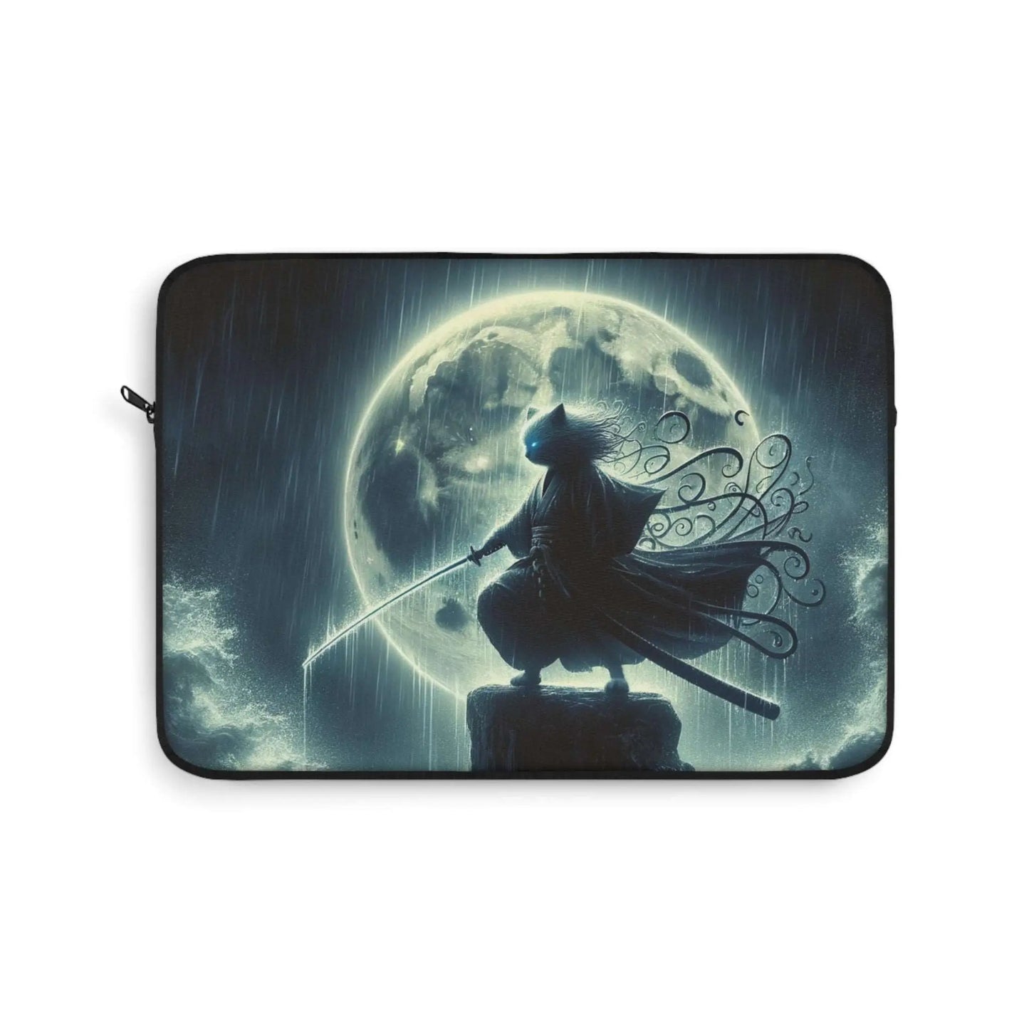 Full Moon Storm Cat Warrior - Laptop Sleeve - Travel Accessory - Laptop Sleeve