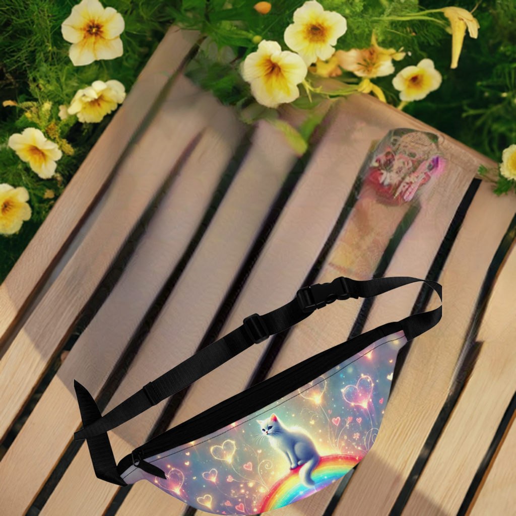 Rainbow Hearts - Cat Lover - Fanny Pack