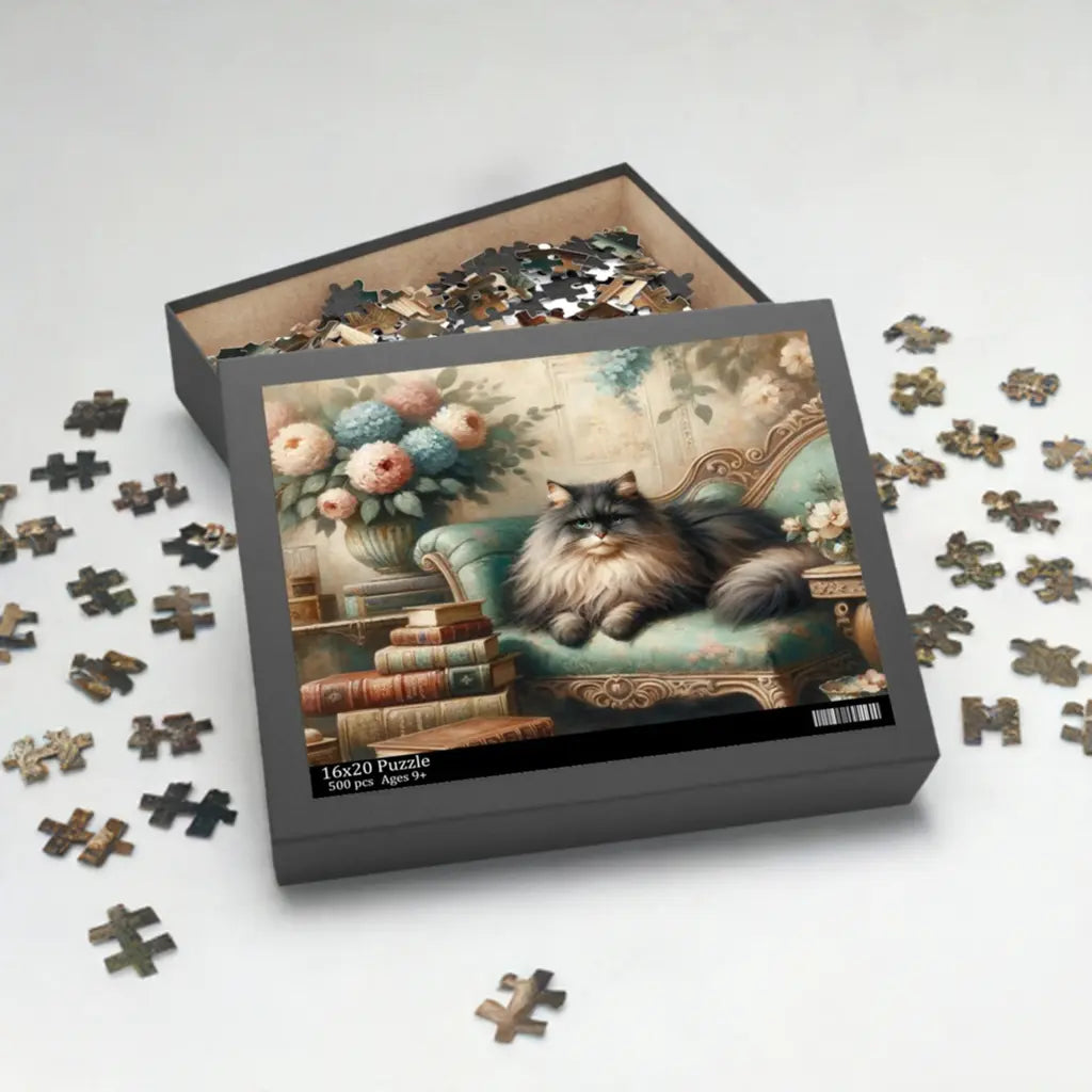 Lounge Kitty Puzzle (120, 252, 500-Piece) - Montecore PawPrints