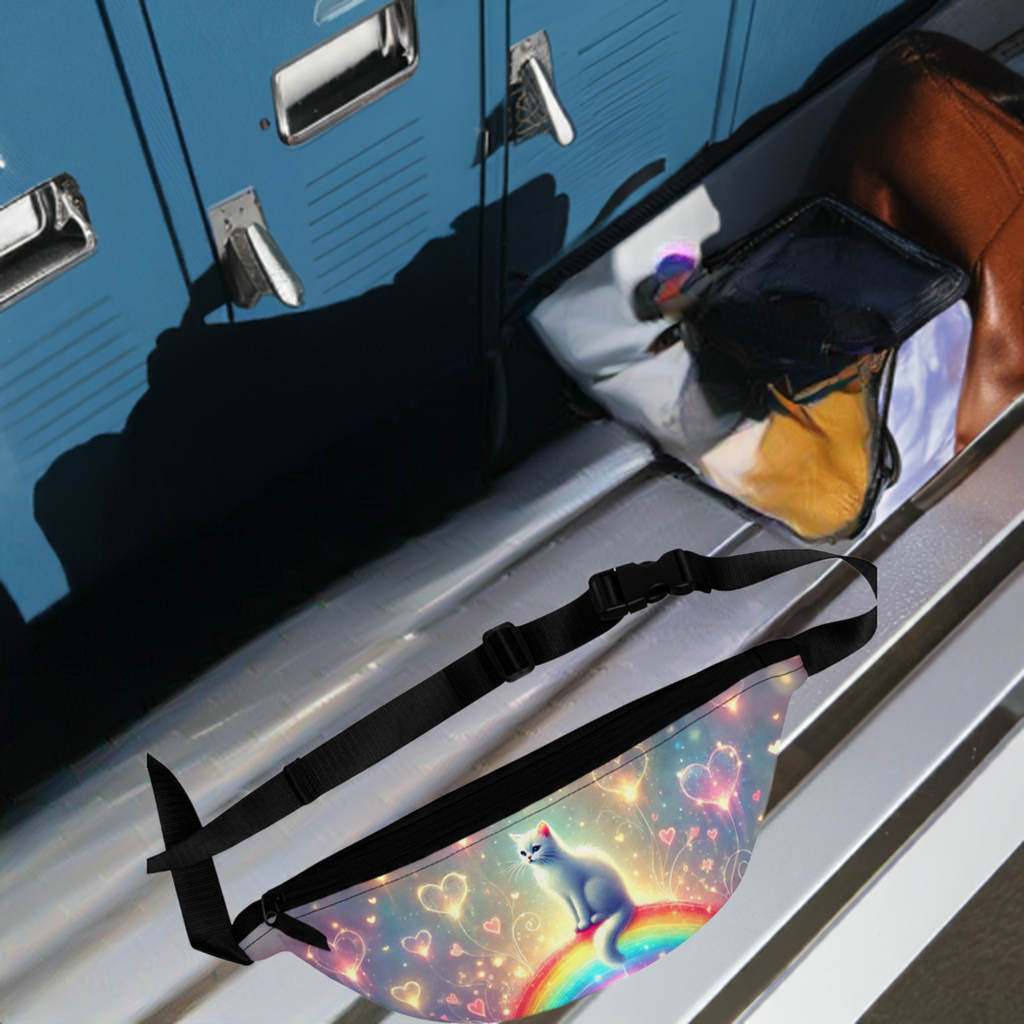 Rainbow Hearts - Cat Lover - Fanny Pack