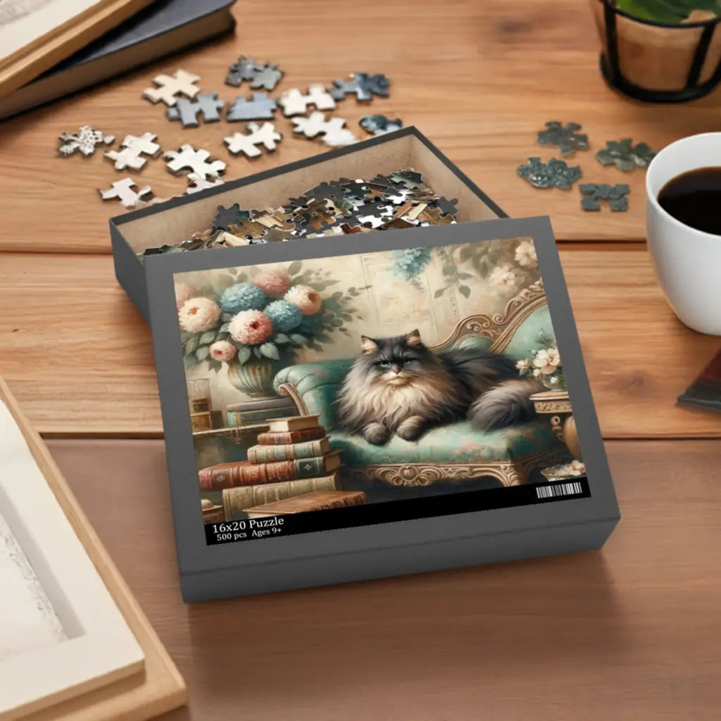 Lounge Kitty Puzzle (120, 252, 500-Piece) - Montecore PawPrints