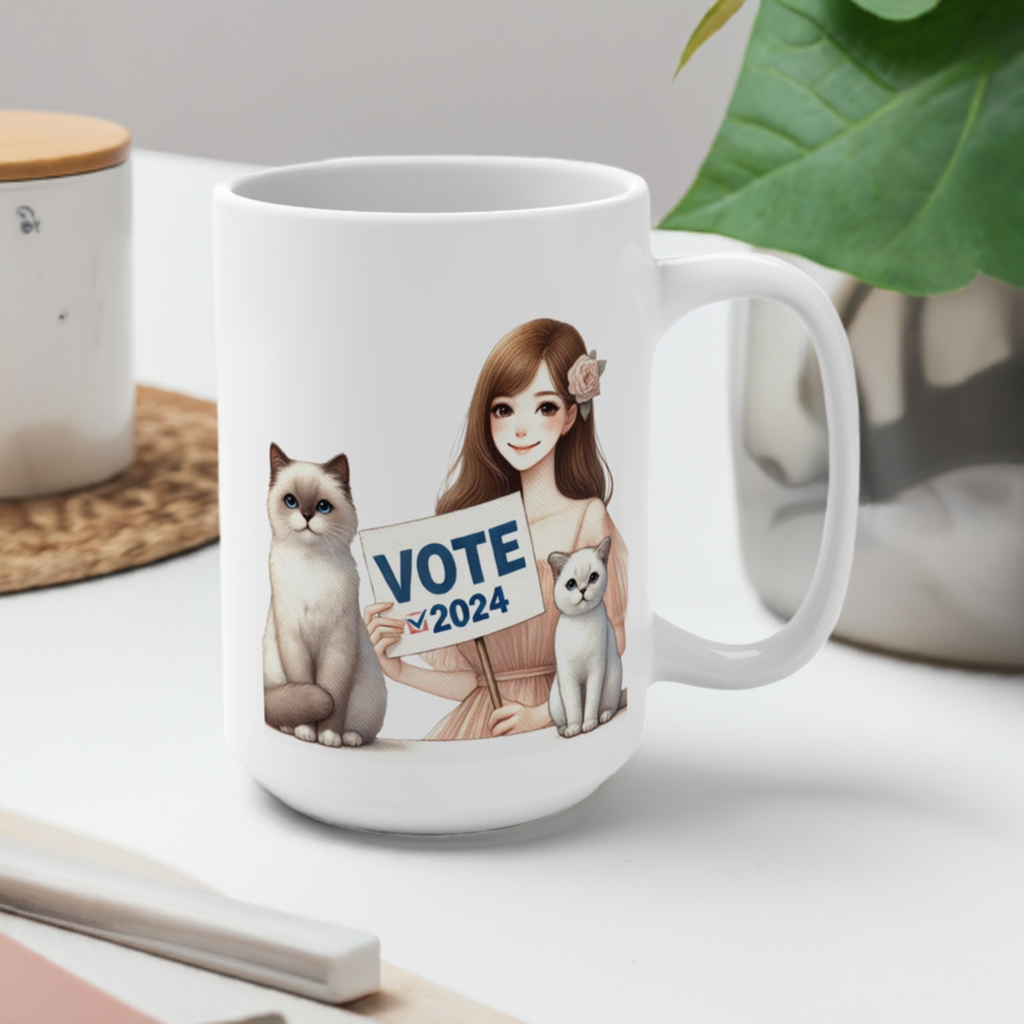 Childess Cat Lady - Vote 2024 - Mug 15oz
