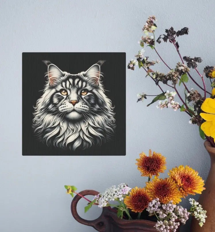 Maine Coon Cat Lover - Wall Art Decor - Canvas