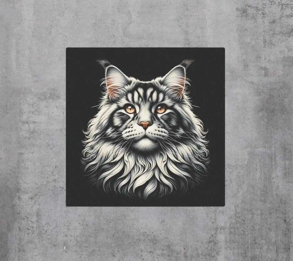 Maine Coon Cat Lover - Wall Art Decor - Canvas