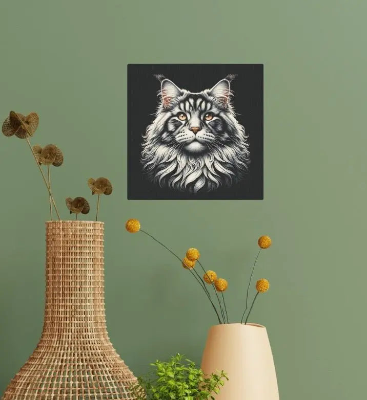 Maine Coon Cat Lover - Wall Art Decor - Canvas