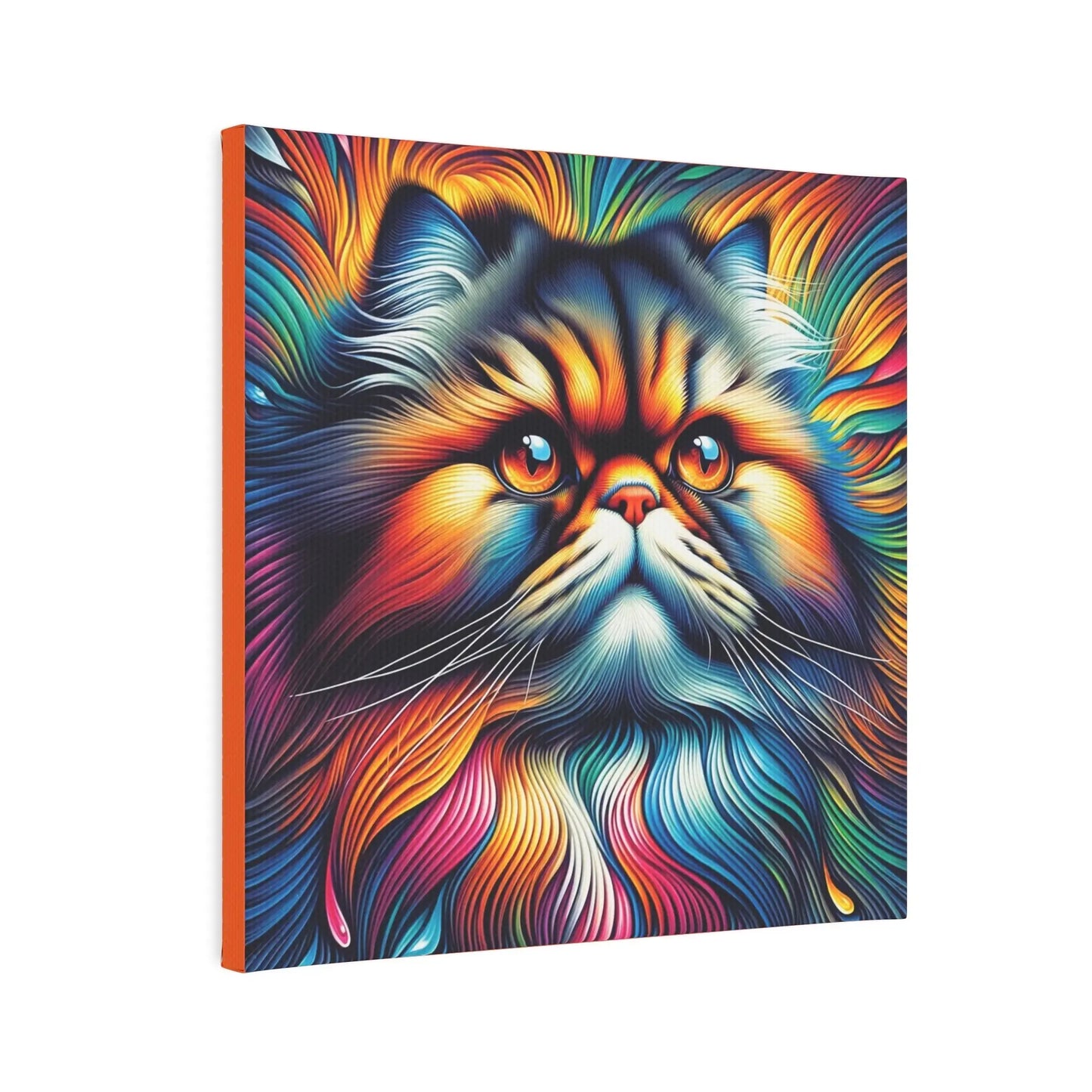 Persian Colorful Cat Lover - Wall Art Decor - Canvas