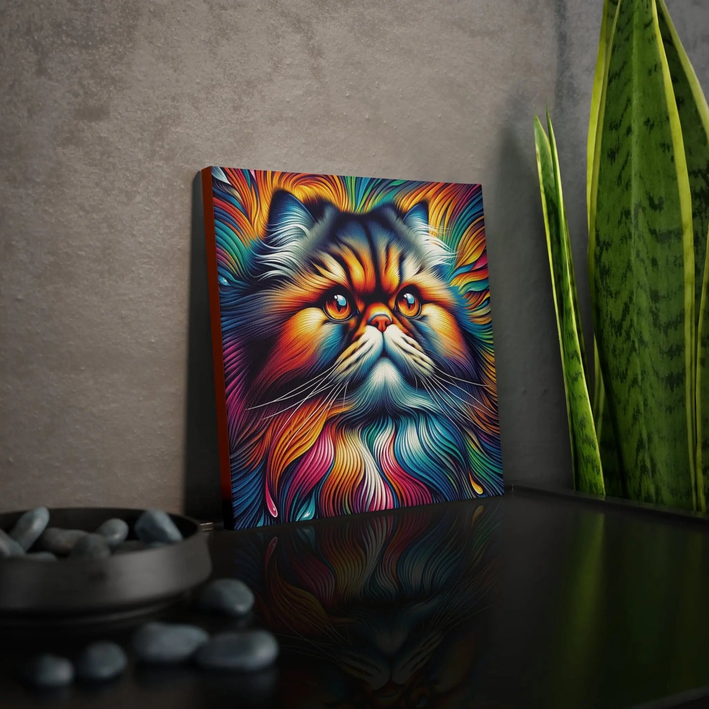 Persian Colorful Cat Lover - Wall Art Decor - Canvas