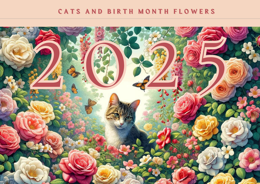 Cats and Birth Month Flowers - Calendar (2025)   