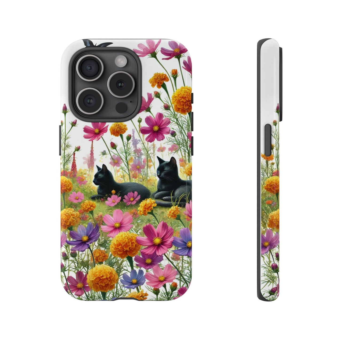 October Birth Month Flowers - Cat Lover  Iphone Tough Cases   