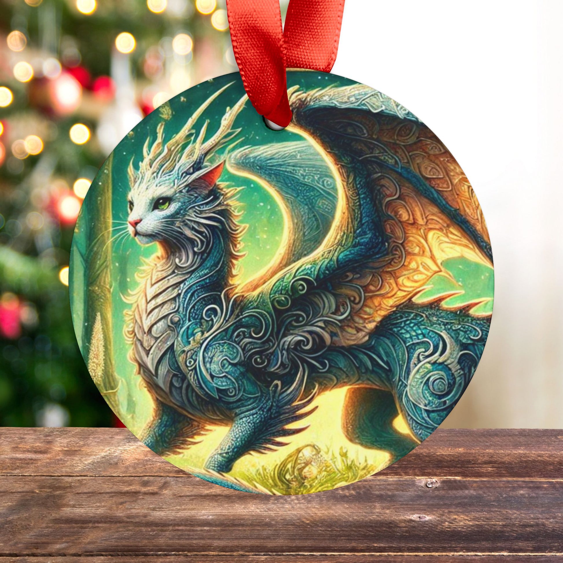 The Magical Cragon - Cat Dragon - Ornament   