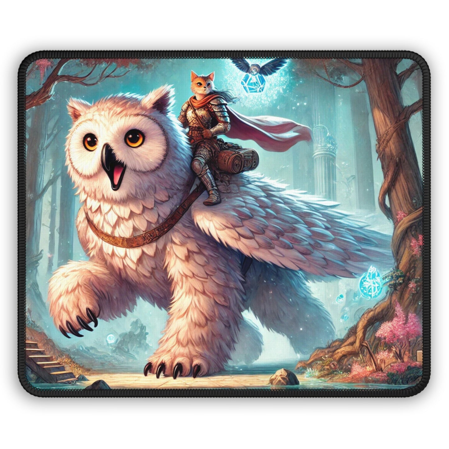 Owl Bear - Cat Lover - Dungeons and Dragons - Gaming Mouse Pad   