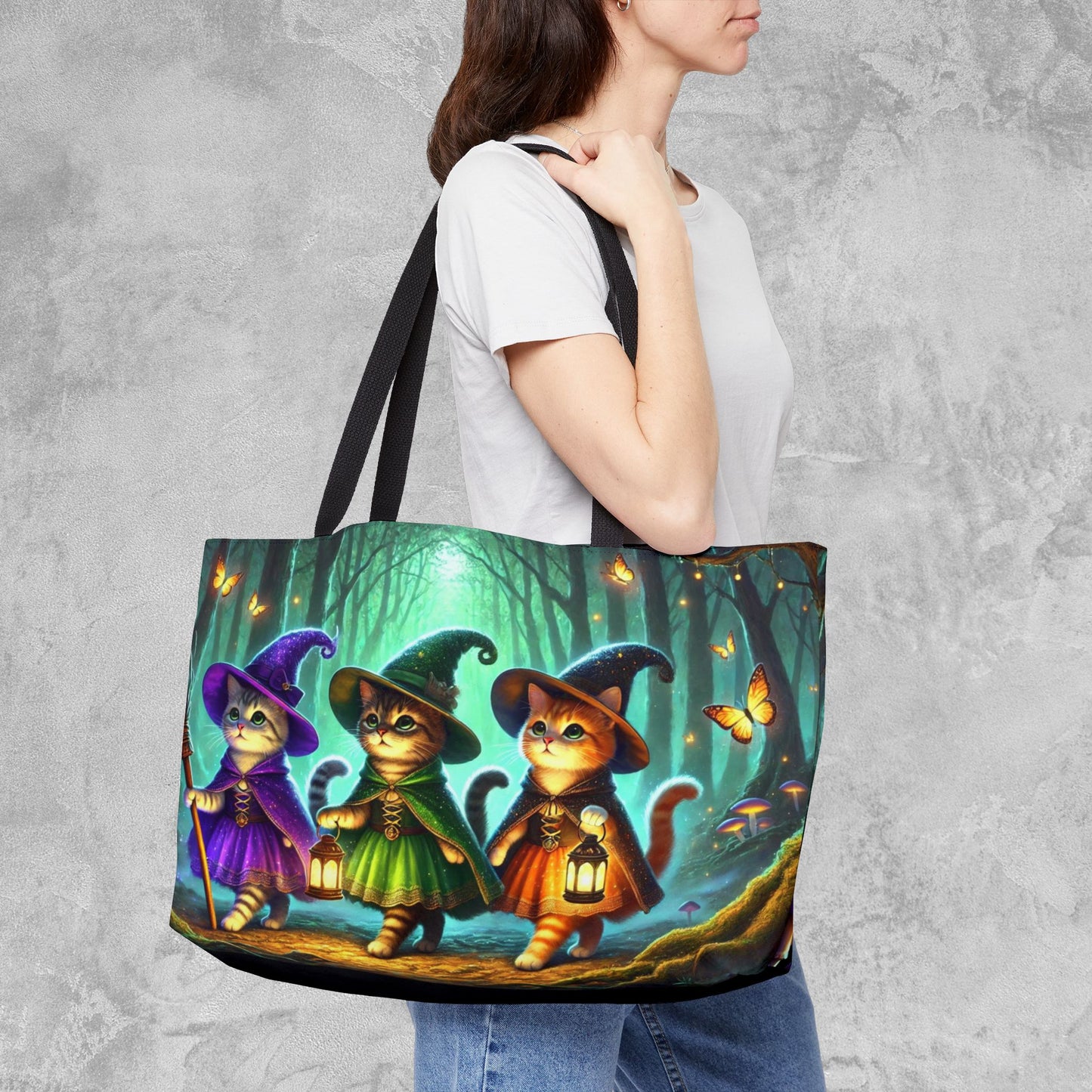 Halloween Cat Witches - Weekender Tote Bag   