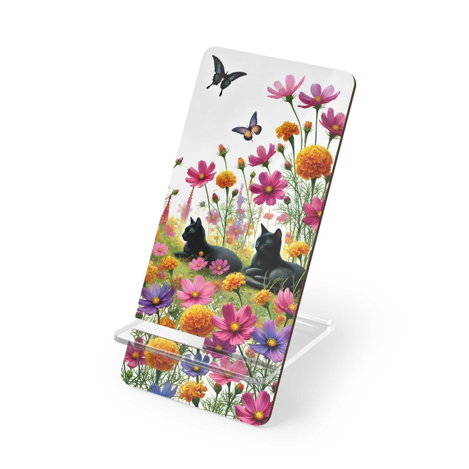 October Birth Flower - Cat Lover - Mobile Display Stand for Smartphones   