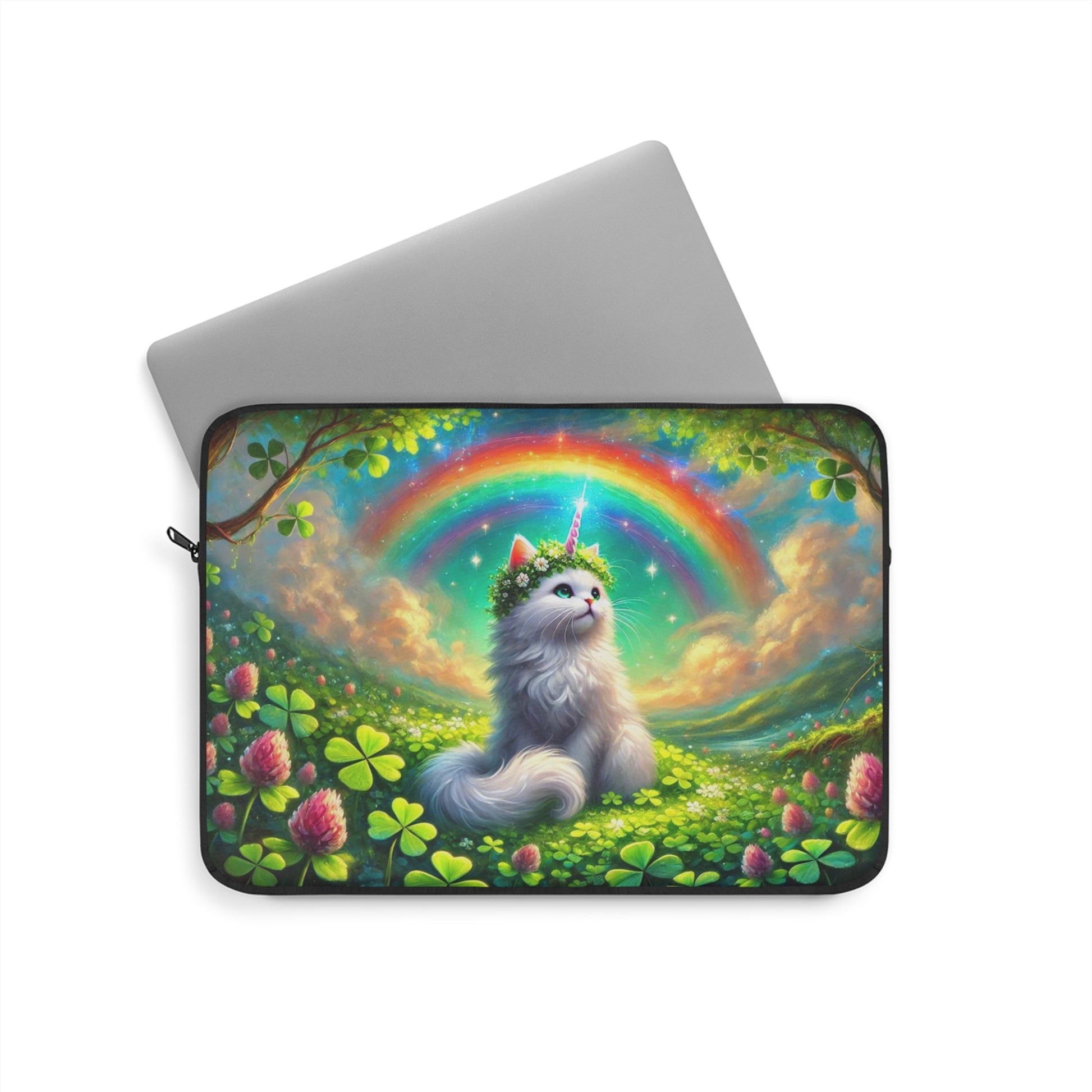 Lucky Caticorn - Cat Unicorn- Cat Lover - Laptop Sleeve   