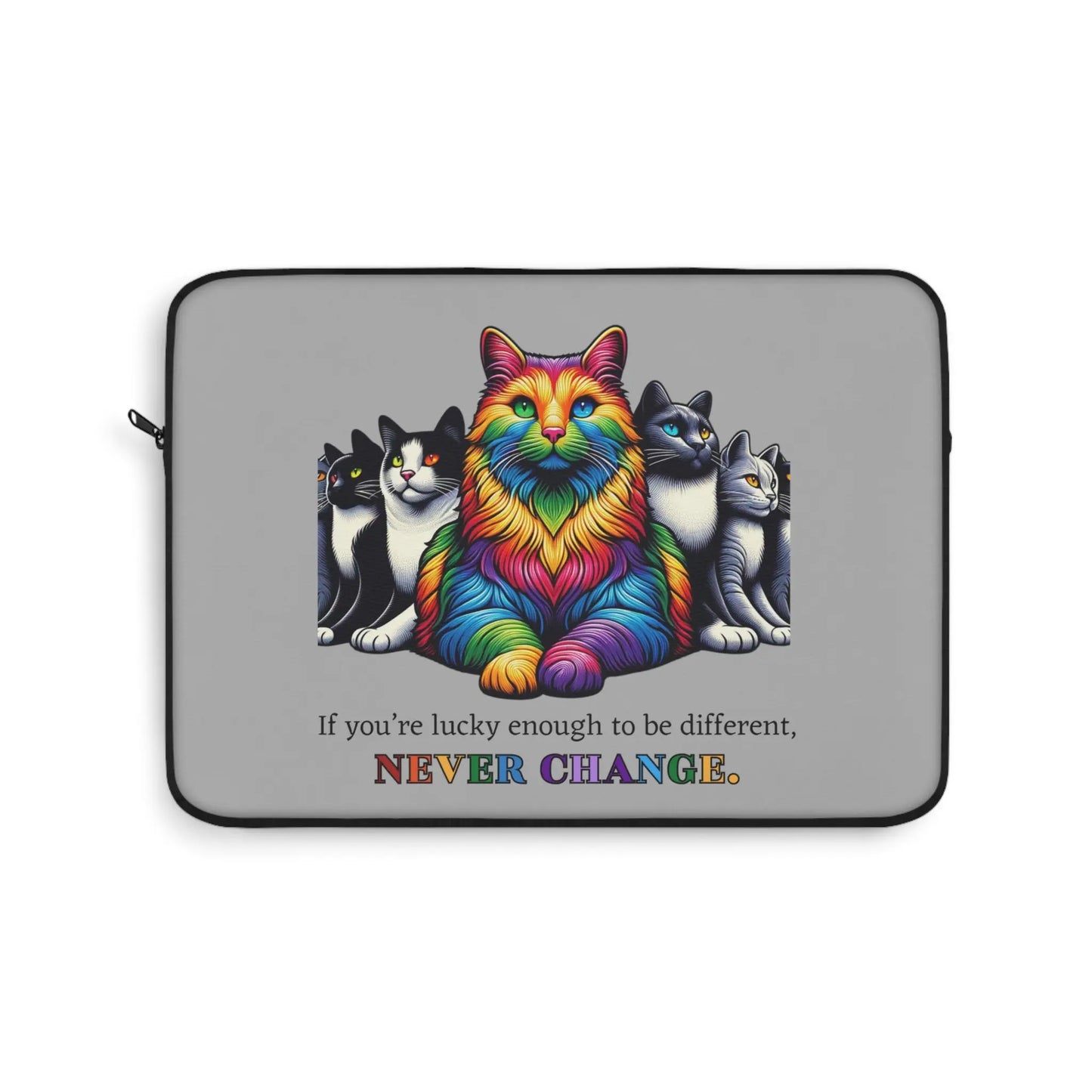 Pride Cat Graphic - Laptop Sleeve - Travel Accessory - Laptop Sleeve