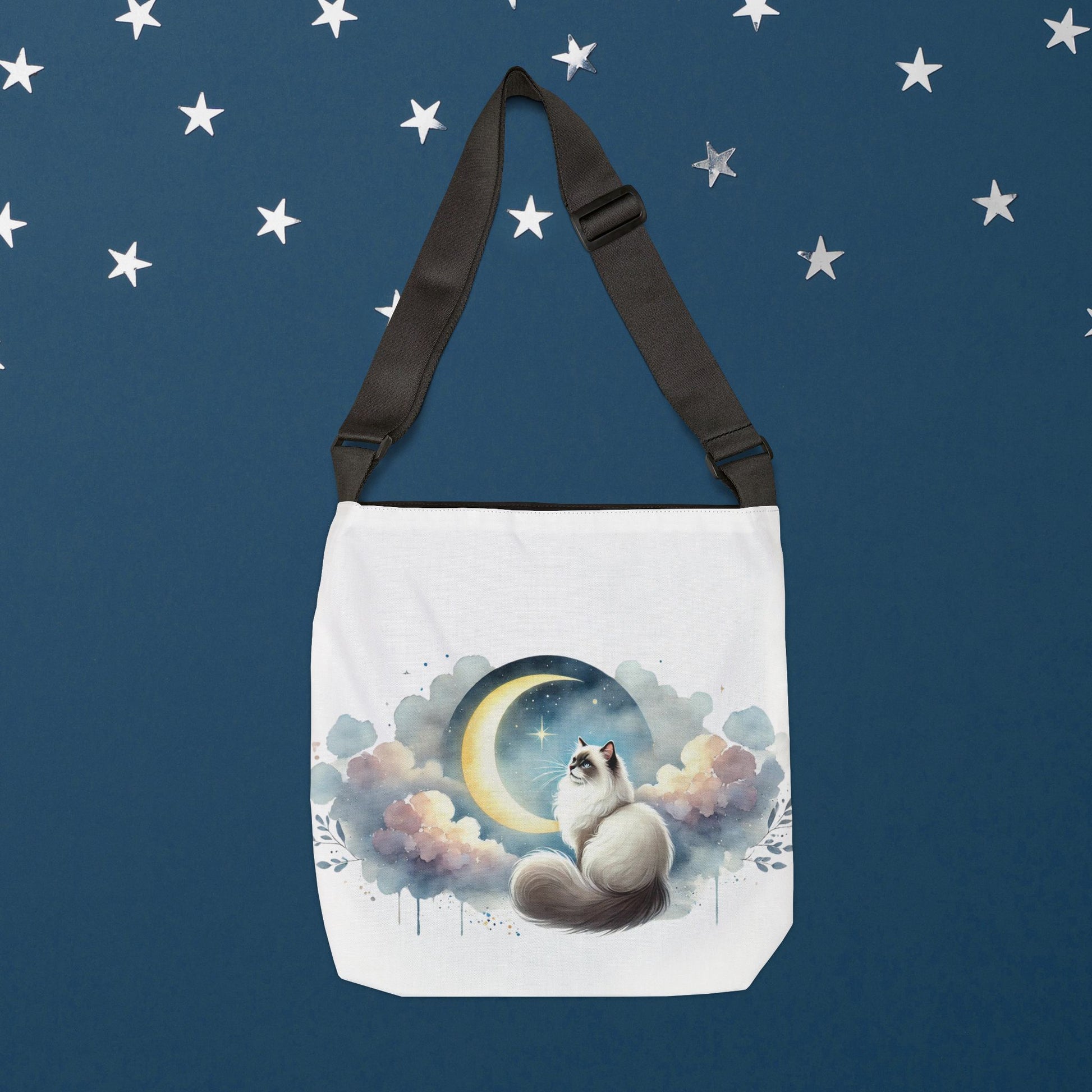 Copy of Moon Tarot - Cat Lover - Adjustable Strap Tote Bag   