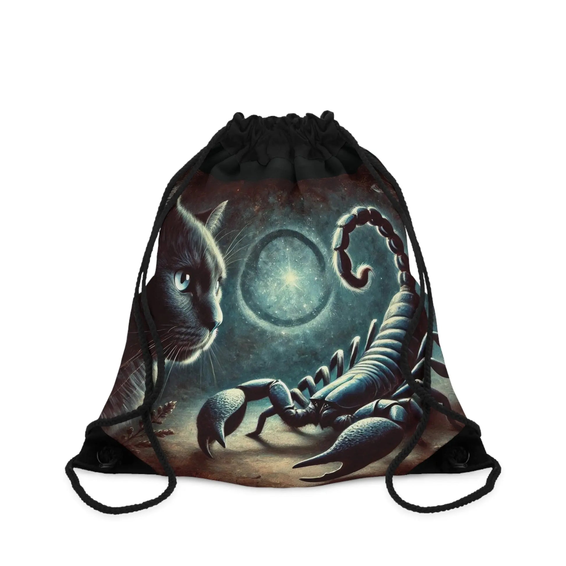 Scorpio - Cat Lover - Drawstring Bag   