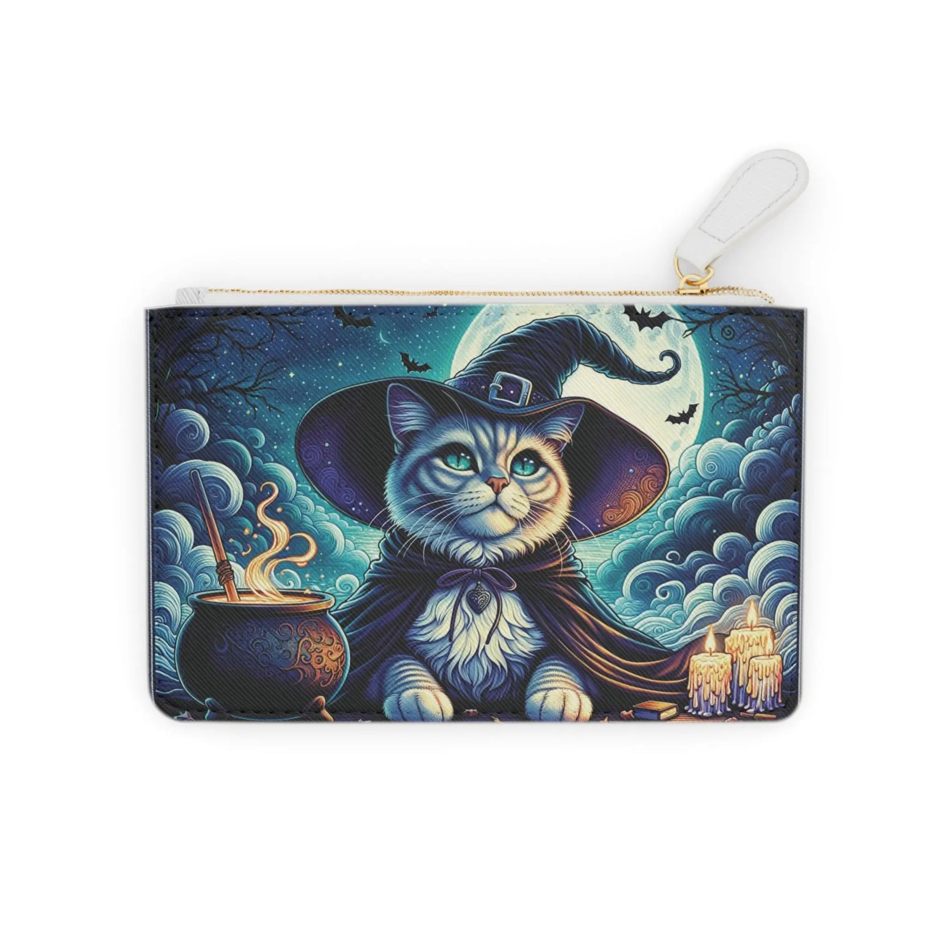 Cat Witch Potion Maker- Mini Clutch Bag   