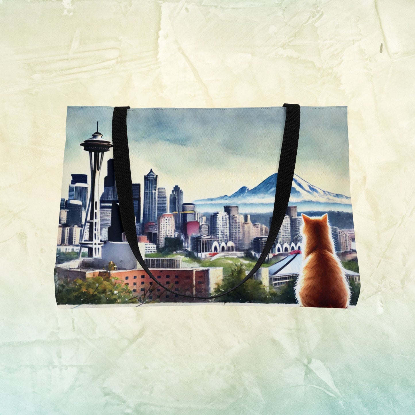 Seattle City Views - Cat Lover - Weekender Tote Bag   