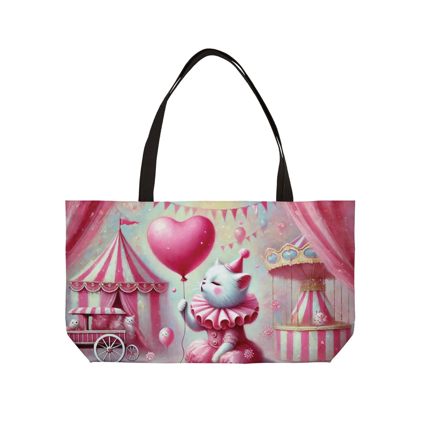 Love Cat Clown  - Weekender Tote Bag   