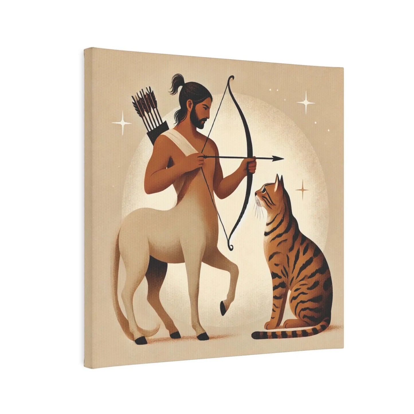 Sagittarius and Bangel - Cat Lover - Wall Art Decor 8x8   