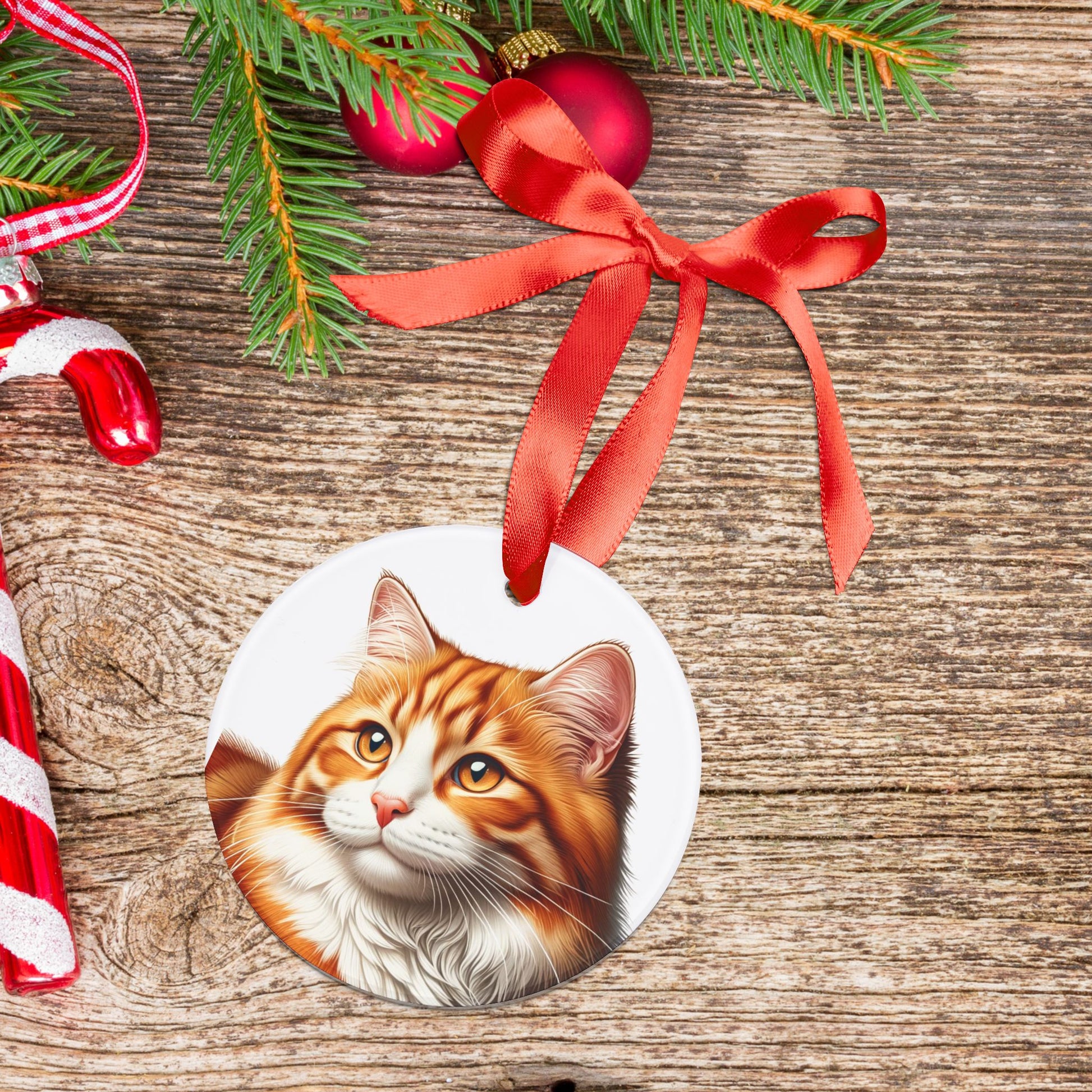 Orange Tabby Cat - Ornament   