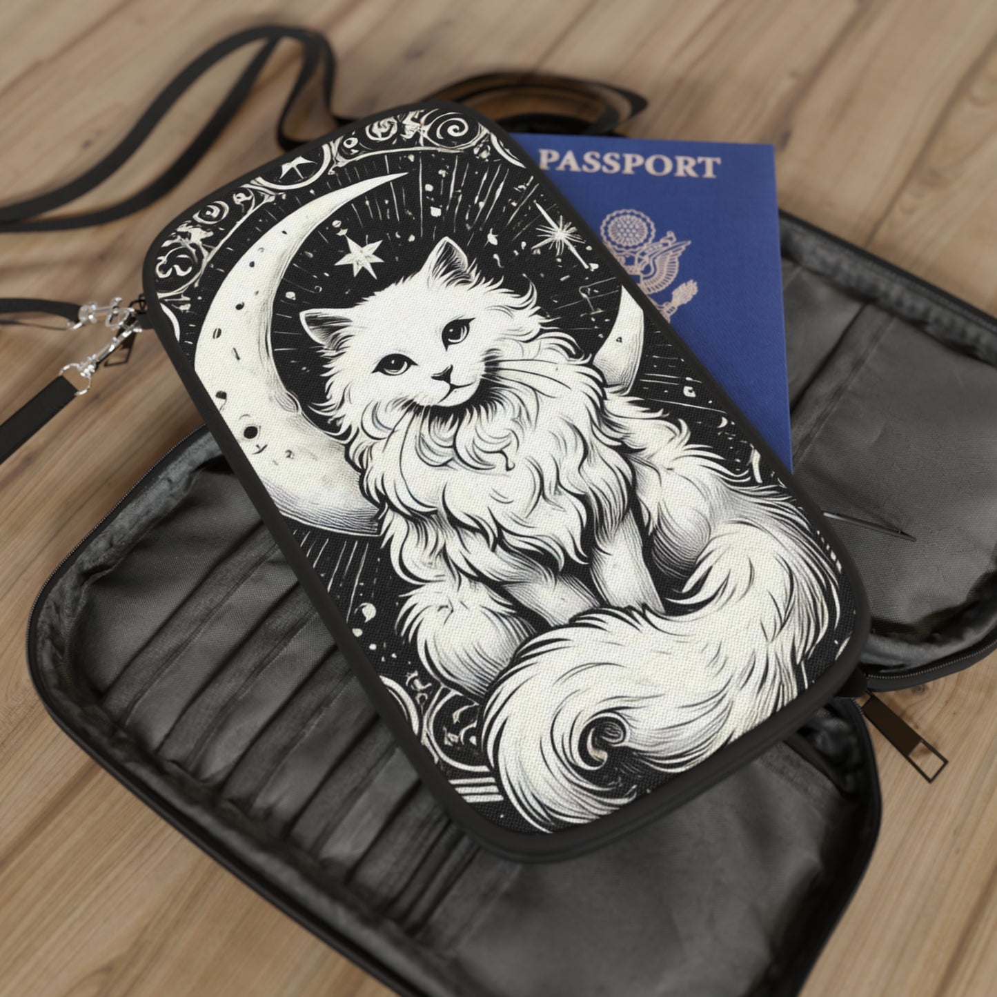 Moon Tarot - Cat Lover Passport Wallet - Travel Gift   