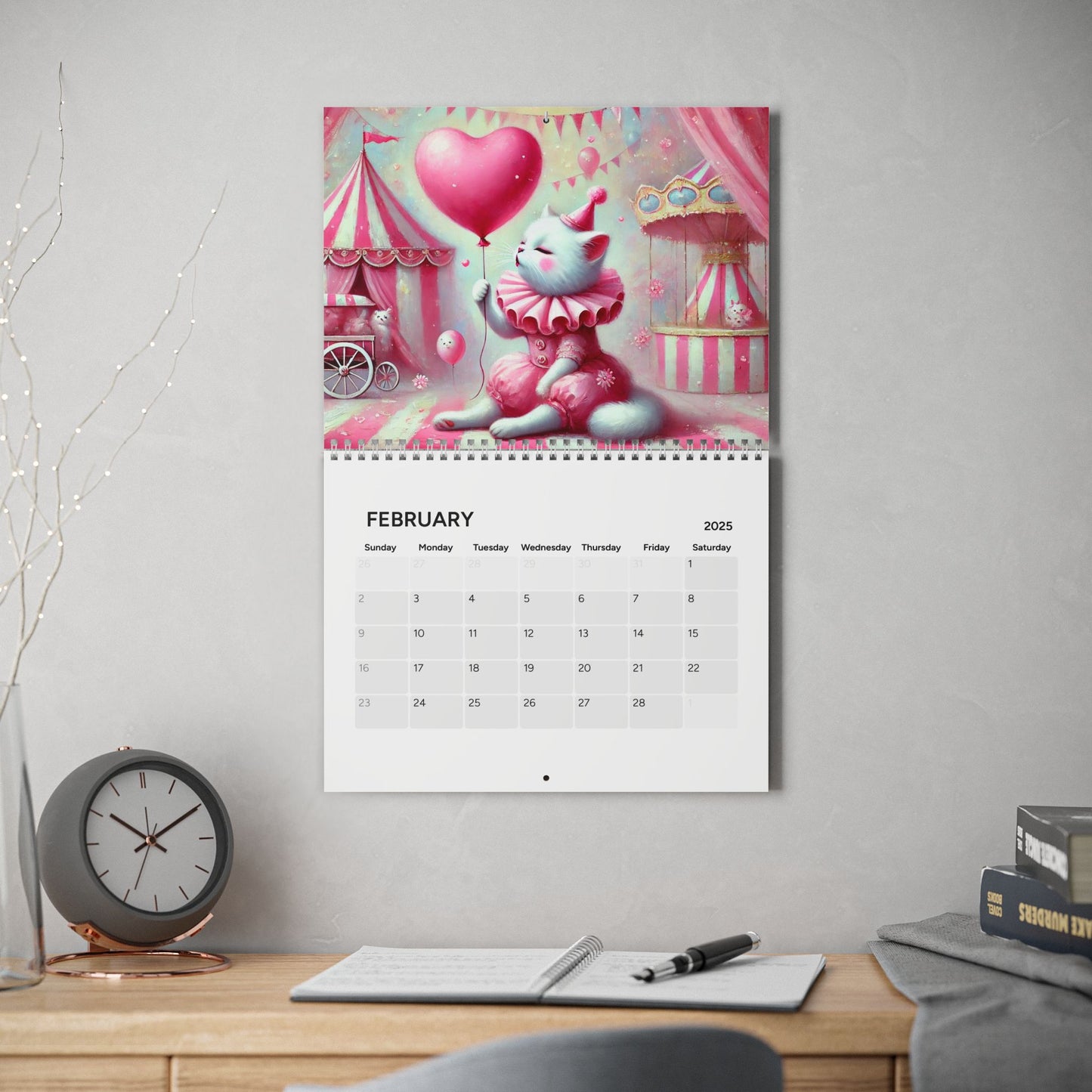 Cat Clown Circus - Calendar (2025)   