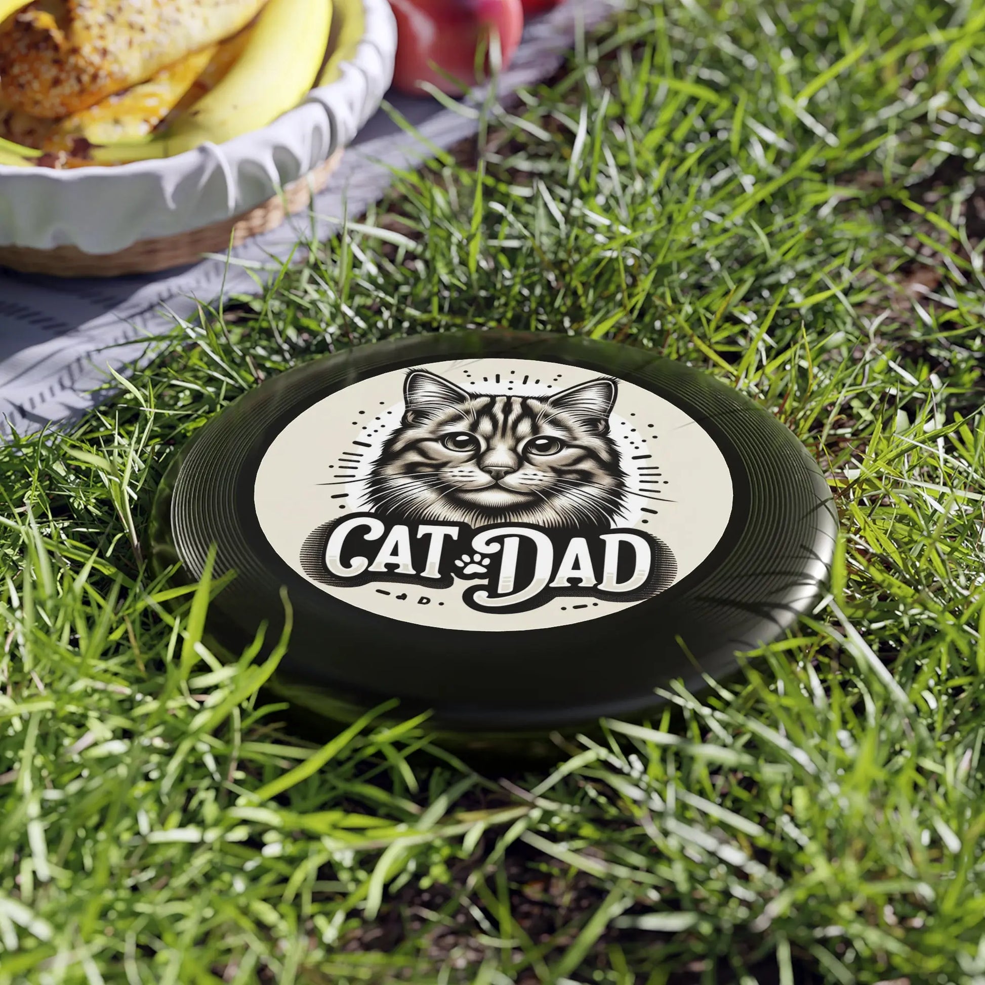 Cat Dad Wham-O Frisbee - Dad Gift Idea - Two Color Options - Montecore PawPrints