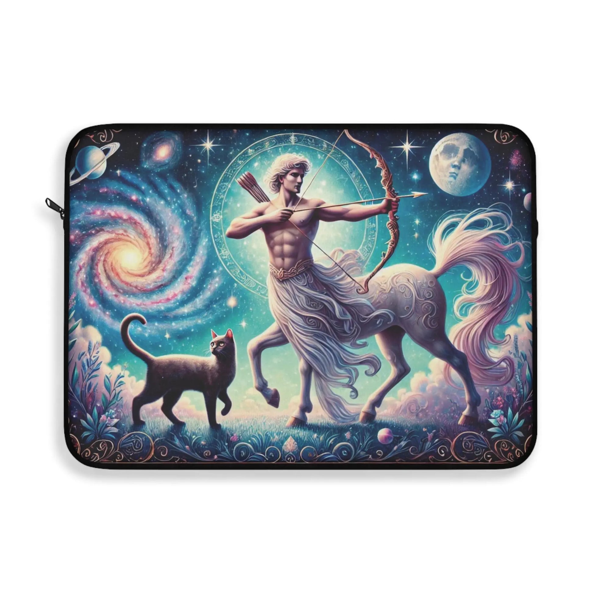 Sagittarius Cat Lover - Celestial Moon - Laptop Sleeve   