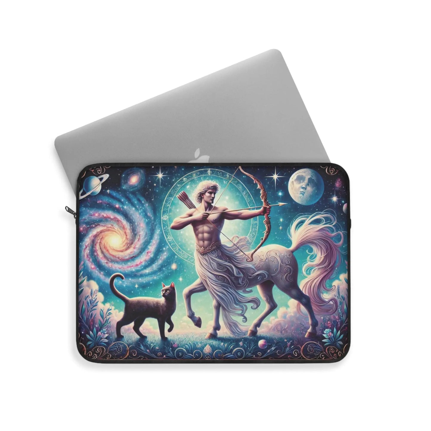 Sagittarius Cat Lover - Celestial Moon - Laptop Sleeve   