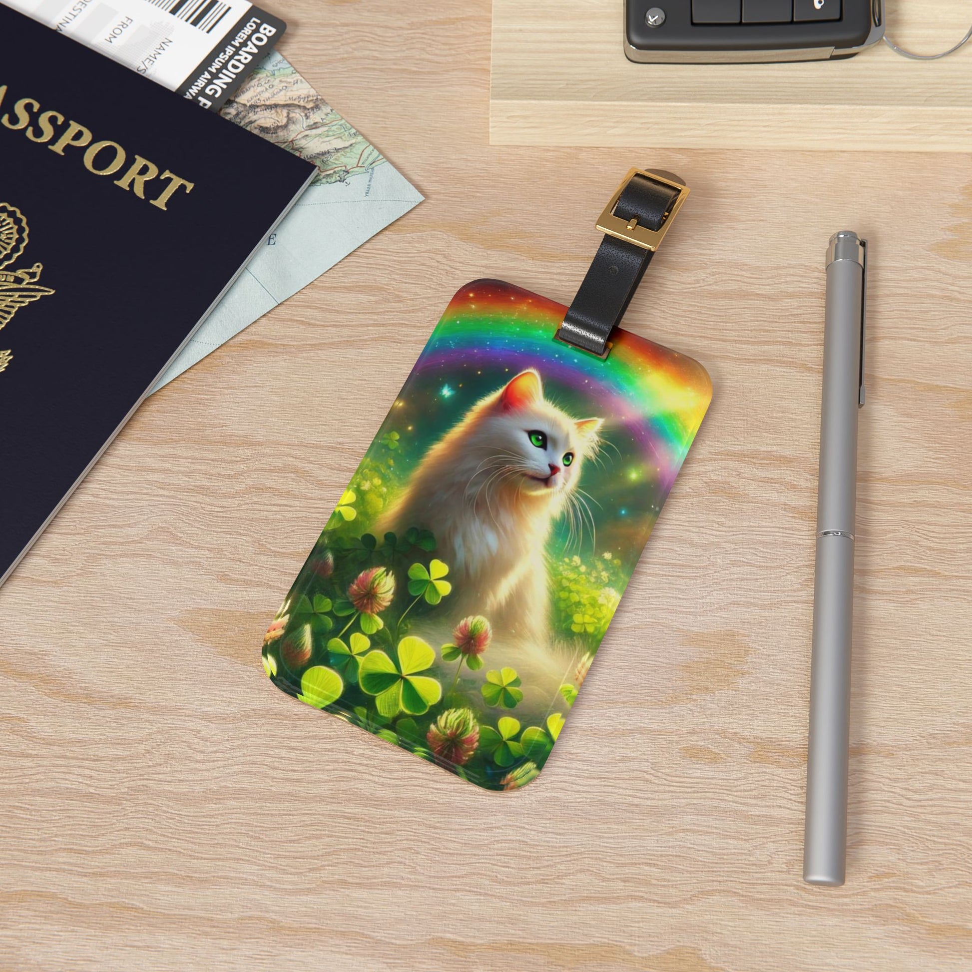 Lucky Cat - Luggage Tag - Travel Gift   