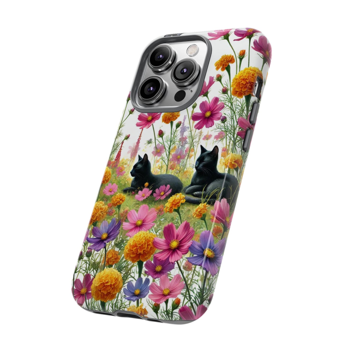 October Birth Month Flowers - Cat Lover  Iphone Tough Cases   