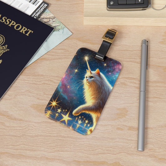 Caticorn - Star Walker - Cat Unicorn - Luggage Tag - Travel Gift   