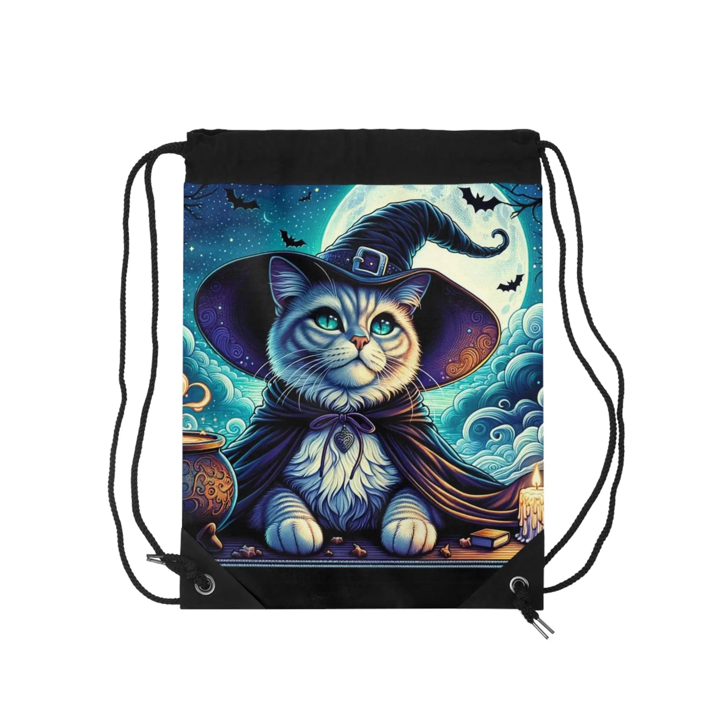 Witchy Cat - Drawstring Bag   