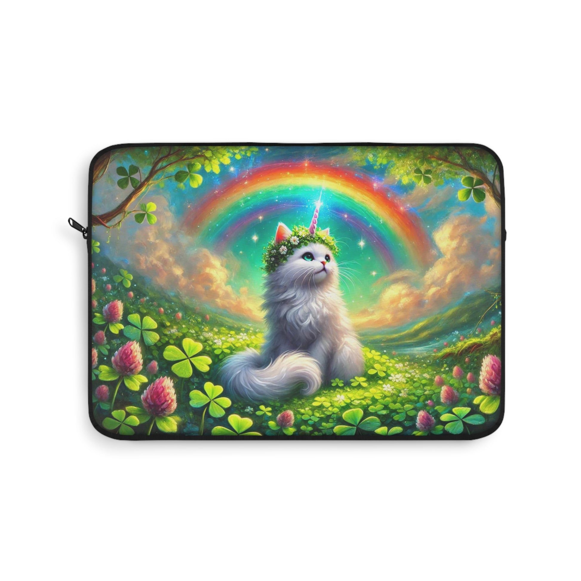 Lucky Caticorn - Cat Unicorn- Cat Lover - Laptop Sleeve   