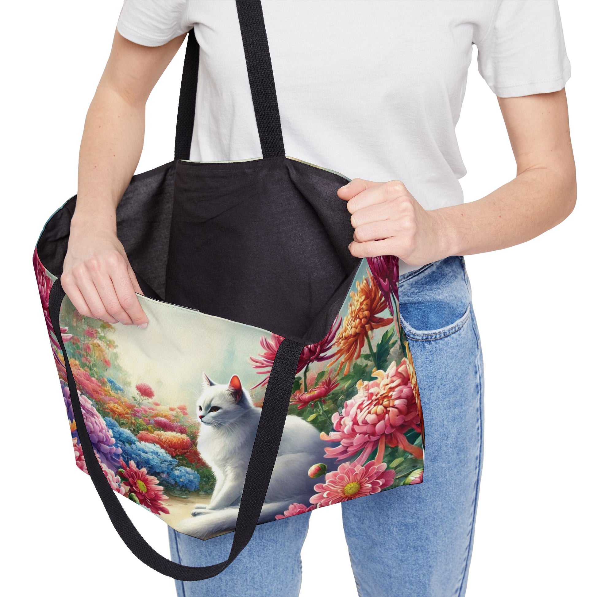 November Birth Flower - Cat Lover - Weekender Tote Bag   