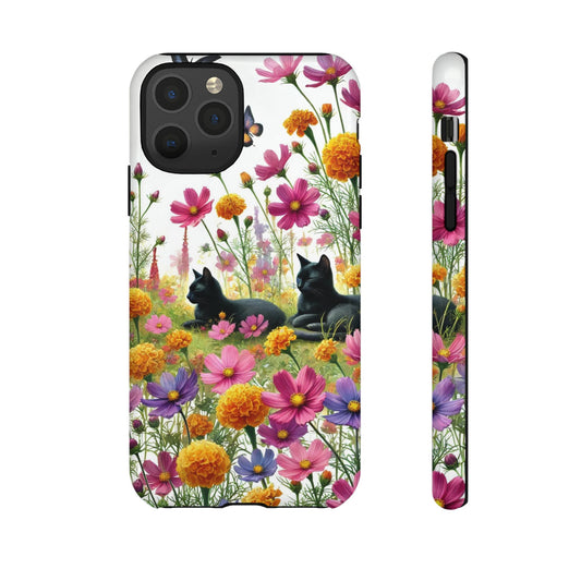 October Birth Month Flowers - Cat Lover  Iphone Tough Cases   